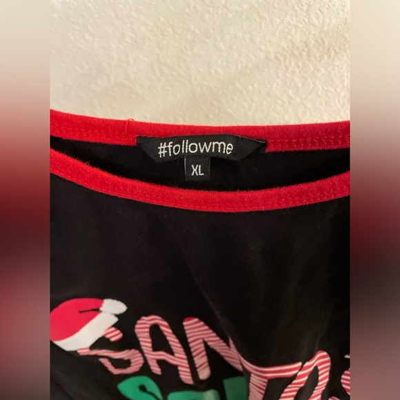 Santa's Squad Red and Black Long Sleeve Shirt size XL - Picture 4 of 4